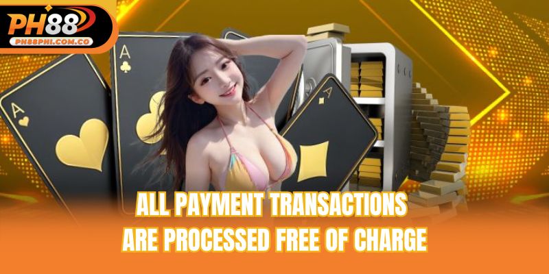 All payment transactions are processed free of charge
