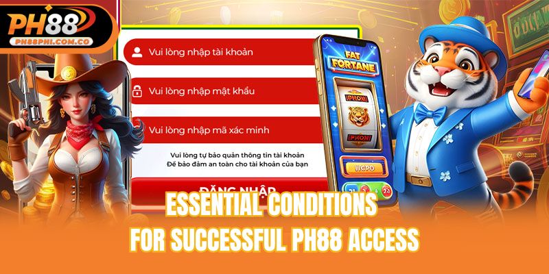 Essential conditions for successful Ph88 access