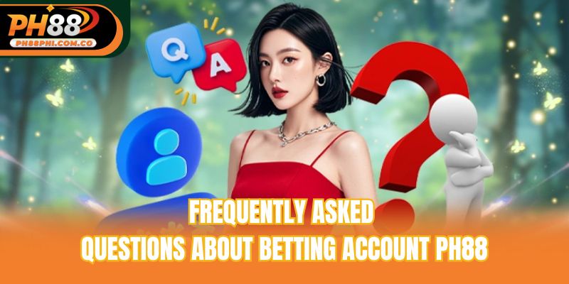 Frequently asked questions about betting account Ph88