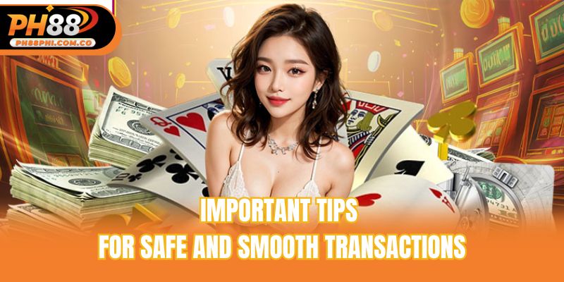 Important tips for safe and smooth transactions