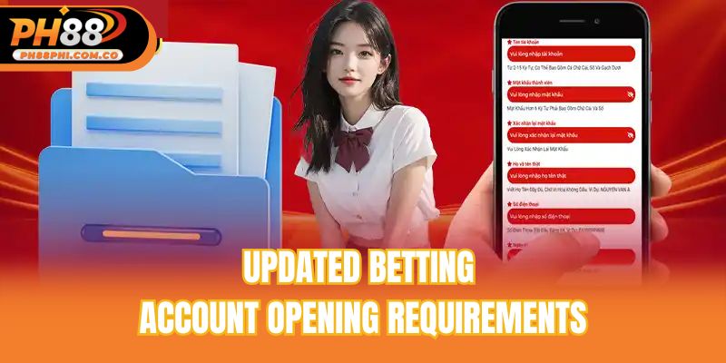 Updated betting account opening requirements
